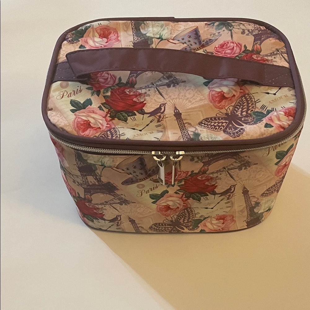 Floral Paris Print Women's Bag